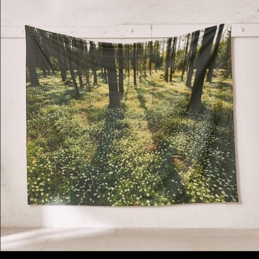 Urban Outfitters Moonbeam Forest Meadow Tapesty
